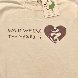 Ladies Yoga and meditation T-shirt – Medium White